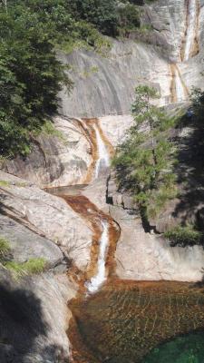 The Nine-Dragon Cascade in Mount Huangshan