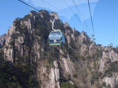Cable Cars in Huangshan Mountain