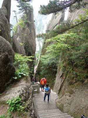 Hiking Huangshan Mountain