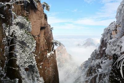Mountain Huangshan in Winter