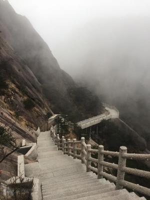 Steps in Mount Huangshan