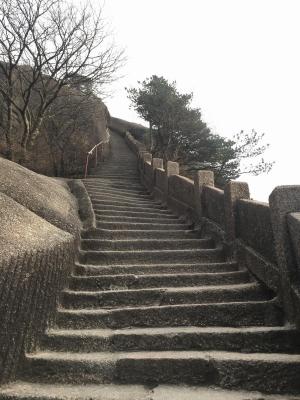 Steps in Mount Huangshan