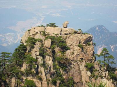 Stone Monkey Gazing over the Sea of Clouds