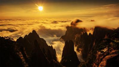 Sunrise Over Mount Huangshan