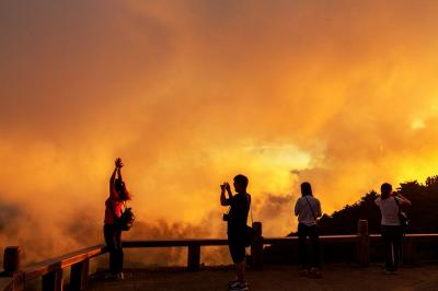 Sunset Glow in Mount Huangshan